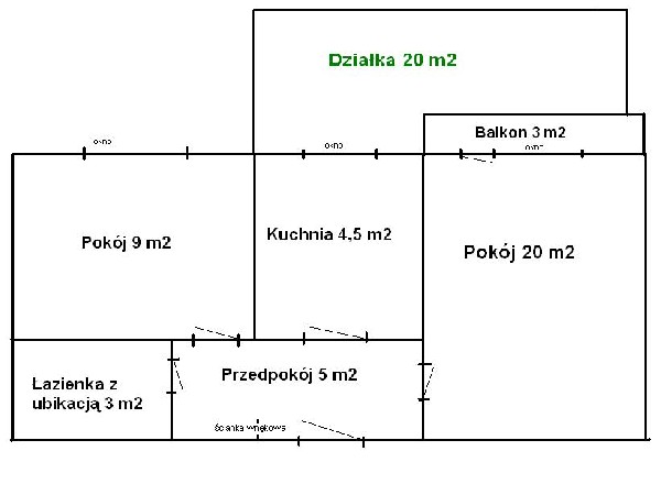 Sprzedam Bezpośrednio Miszkanie 2-pokojowe Bemowo 3